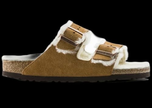Birkenstock Arizona Shearling Suede Mink