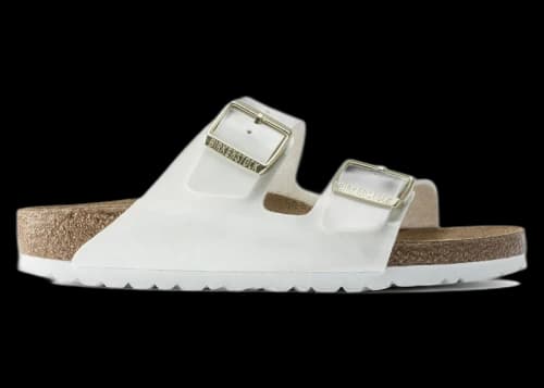 Birkenstock Arizona Birko-Flor Patent Patent White (Women's)