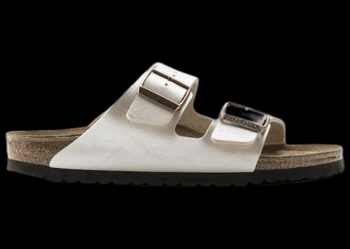 Birkenstock Arizona Birko-Flor Graceful Pearl White