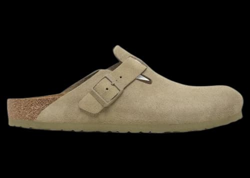 Birkenstock Boston Suede Faded Khaki