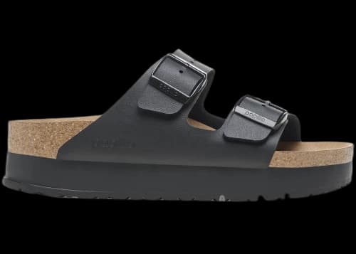 Birkenstock Arizona Flex Platform Birko-Flor Black