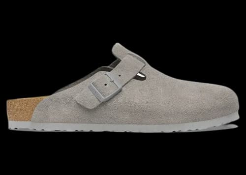 Birkenstock Boston Suede Stone Coin