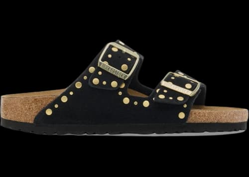 Birkenstock Arizona Rivets Suede Black