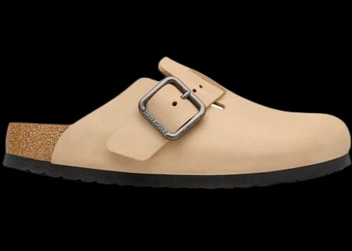 Birkenstock Boston Wire Buckle Nubuck Sandcastle