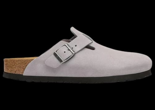 Birkenstock Boston Suede Leather Lavender Sky