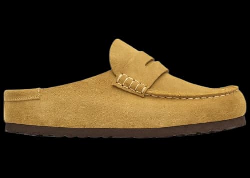 Birkenstock Naples Wrapped Suede Leather Cork Brown