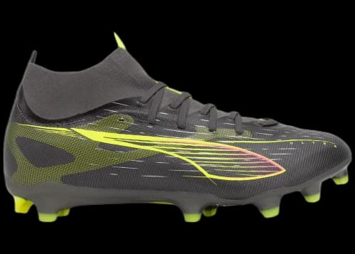 Puma Ultra 5 Match+ FG/AG Matte Aged Silver Yellow Alert Aged Silver