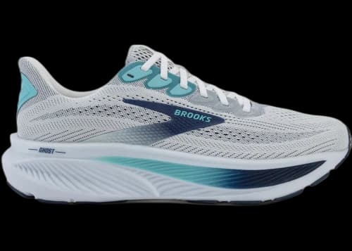 Brooks Ghost 17 White Beacon Blue Ipanema