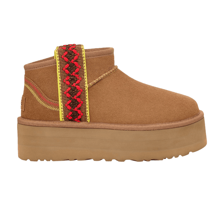 UGG Classic Ultra Mini Braid Boot Chestnut (Women's)