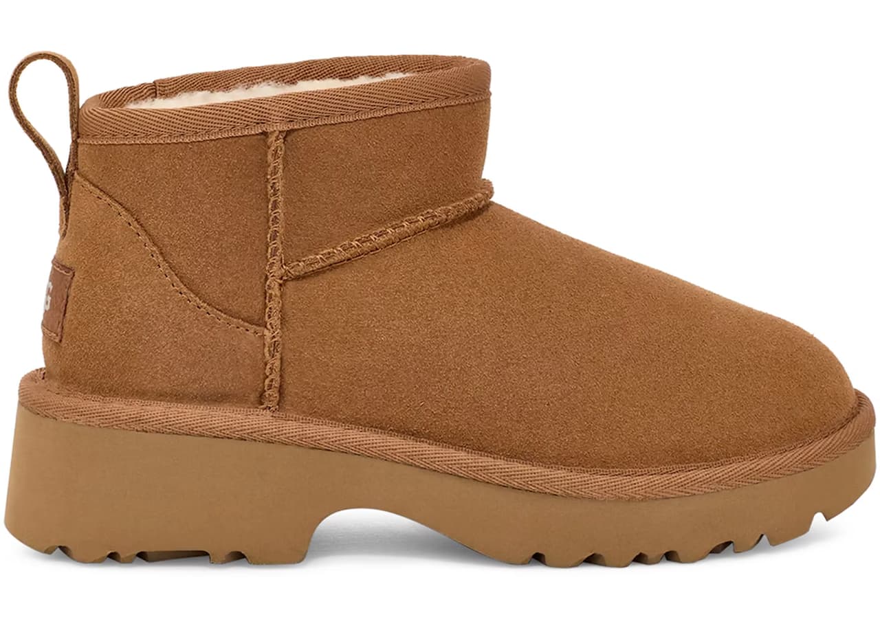 UGG Classic Ultra Mini New Heights Boot Chestnut (Kids)