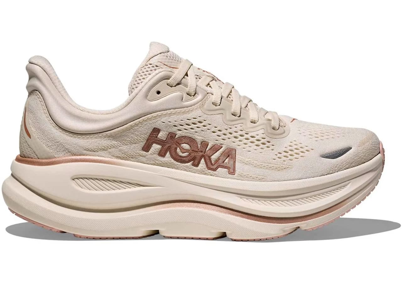 Hoka One One Bondi 9 Oat Milk Rose Gold (Women's)
