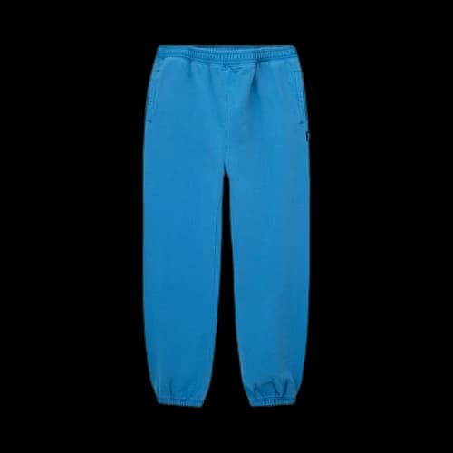 Stussy Pigment Dyed Fleece Pant Blue