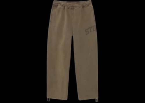 Stussy Fleece Faded Graphic Pant Olive