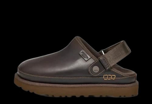 UGG Goldenstar Clog Leather Regen Ironwood (Women's)