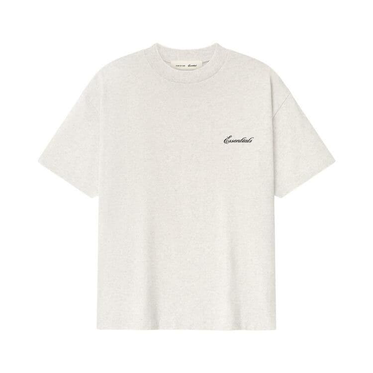 Fear of God Essentials Signature Classic Tee (SS26) Oatmeal Heather