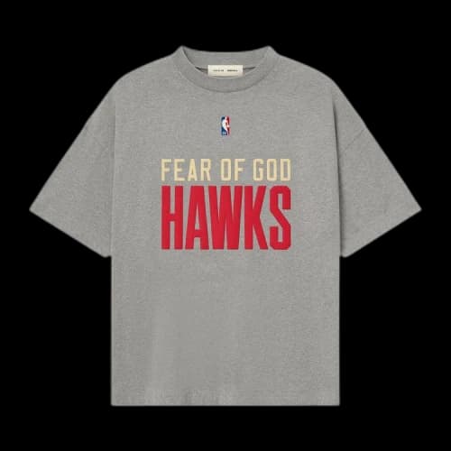 Fear of God Essentials Hawks 90's Tee Dark Heather