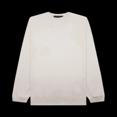 Fear of God Essentials LS Tee Silver Cloud
