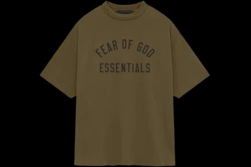 Fear of God Essentials Jersey Crewneck Tee Olive