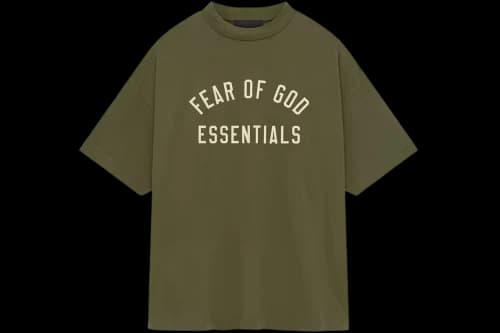 Fear of God Essentials Jersey Crewneck Tee Military