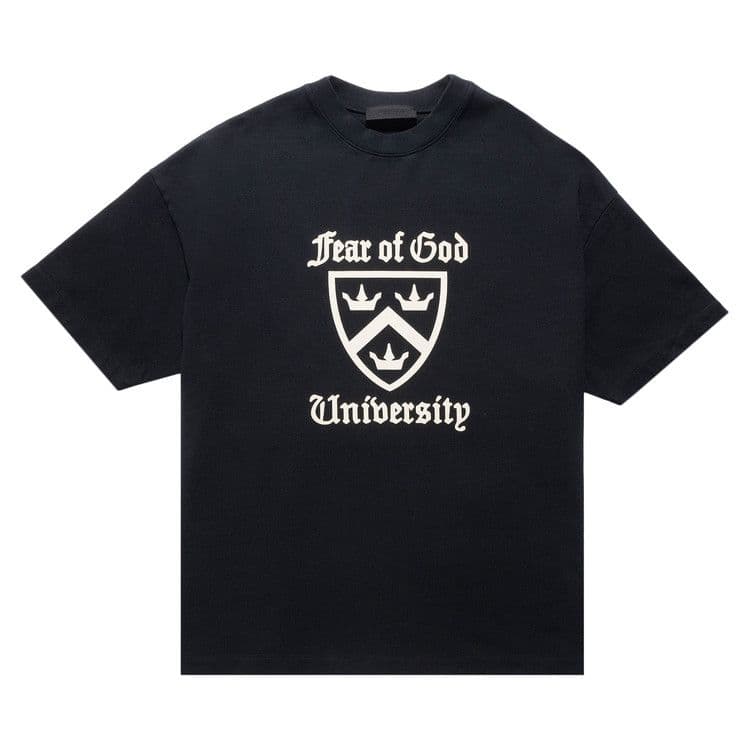 Fear of God Essentials Heavy Crewneck Tee (FW24) Black