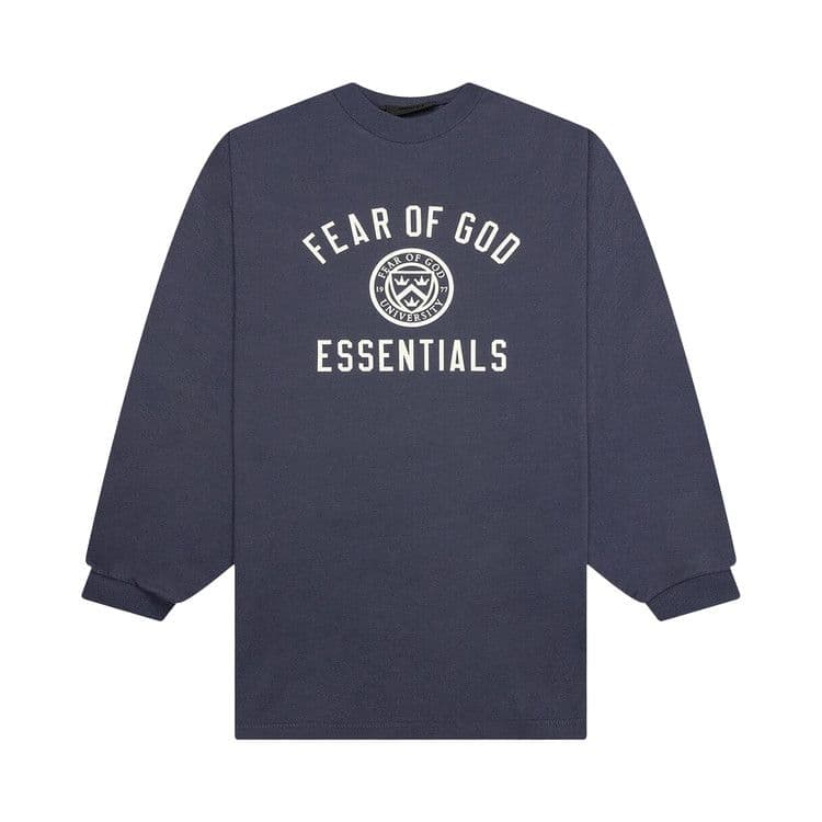 Fear of God Essentials Jersey Long Sleeve Tee Marine