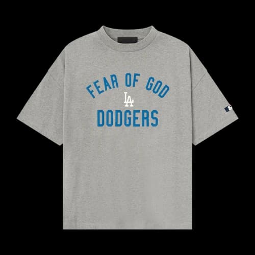 Fear of God Essentials Dodgers 90s Tee 'Concrete Heather'