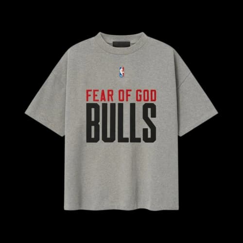 Fear of God Essentials Bulls 90's Tee Concrete Heather