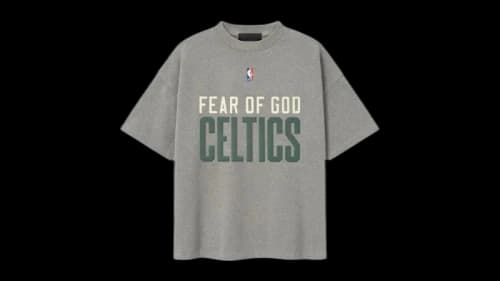 Fear of God Essentials Celtics 90's Tee Concrete Heather