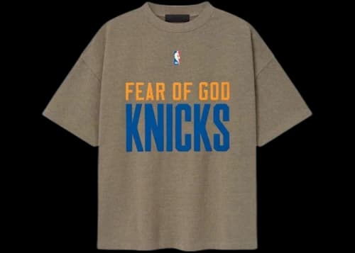 Fear of God Essentials Knicks 90's Tee Homestead Heather