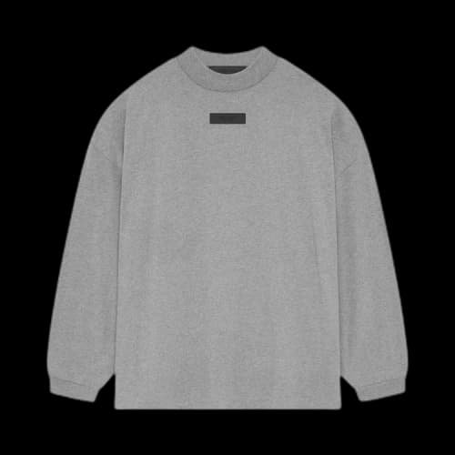 Fear of God Essentials L/S Tee Dark Heather Oatmeal