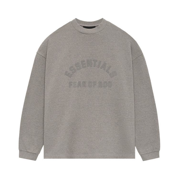 Fear of God Essentials Core Collection Heavy L/S Tee Heather Grey