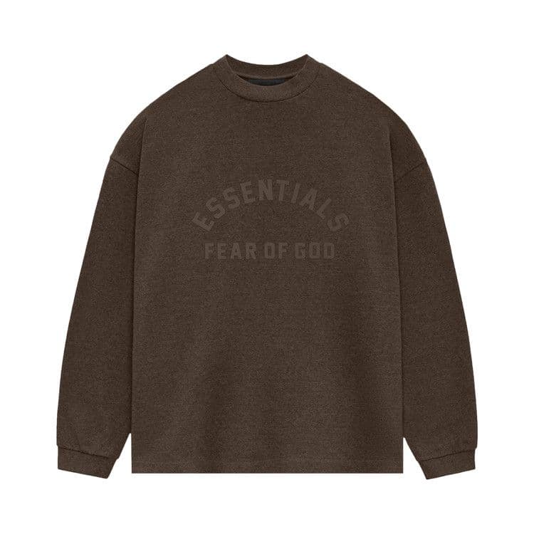 Fear of God Essentials Core Collection Heavy L/S Tee Heather Wood