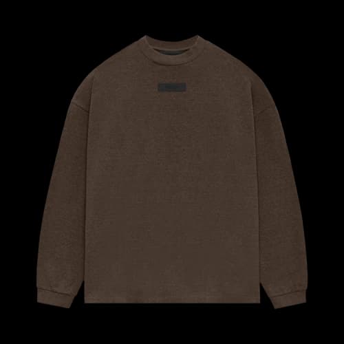Fear of God Essentials Core Collection L/S Tee Heather Wood