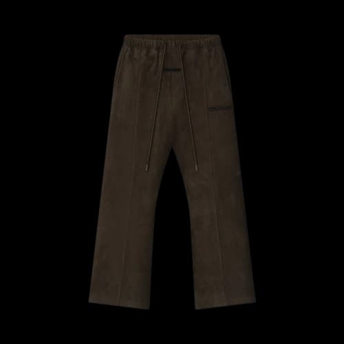 Fear of God Essentials Suede Fleece Flare Pant Brown