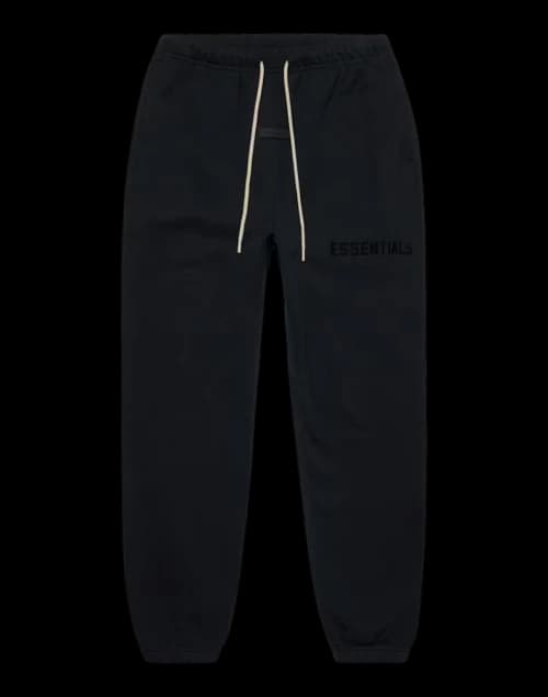 Fear of God Essentials Cream Drawstring Sweatpant Jet Black