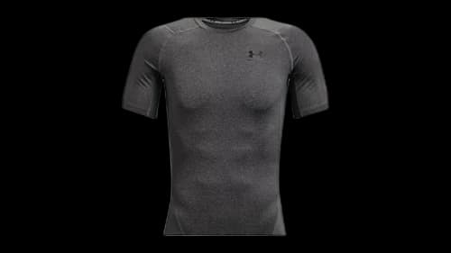 Under Armour Heatgear Compression Short Sleeve T-shirt Carbon Heather/Black