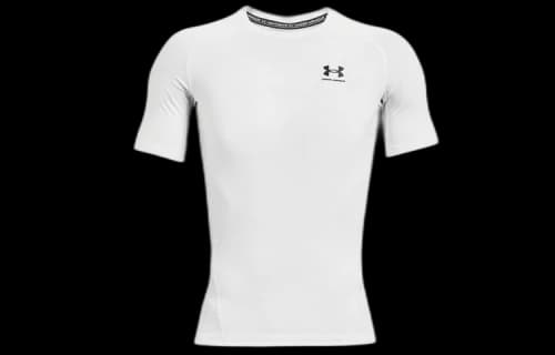 Under Armour Heatgear Compression Short Sleeve T-shirt White/Black