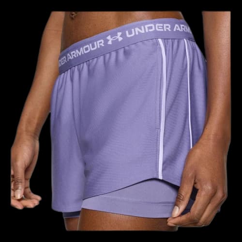 Under Armour Tech Play Up 2-in-1 Shorts Asia Sizing 'Purple Luxe Purple Crest' (Women's)