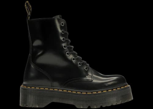 Dr. Martens Jadon Platform Boots Black Smooth Leather