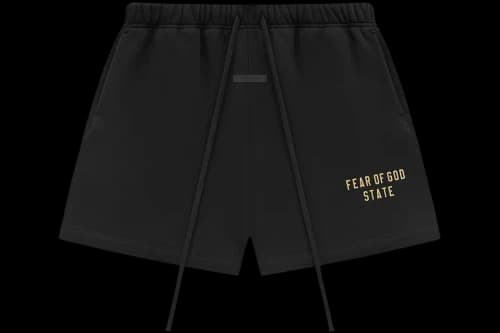 Fear of God Essentials Fleece Soccer Short Black