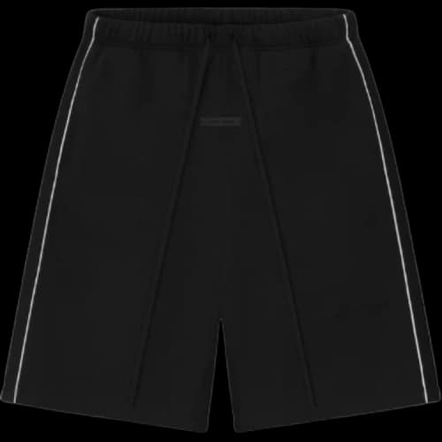 Fear of God Essentials Relaxed Fleece Piping Sweatshort Jet Black/Cloud White