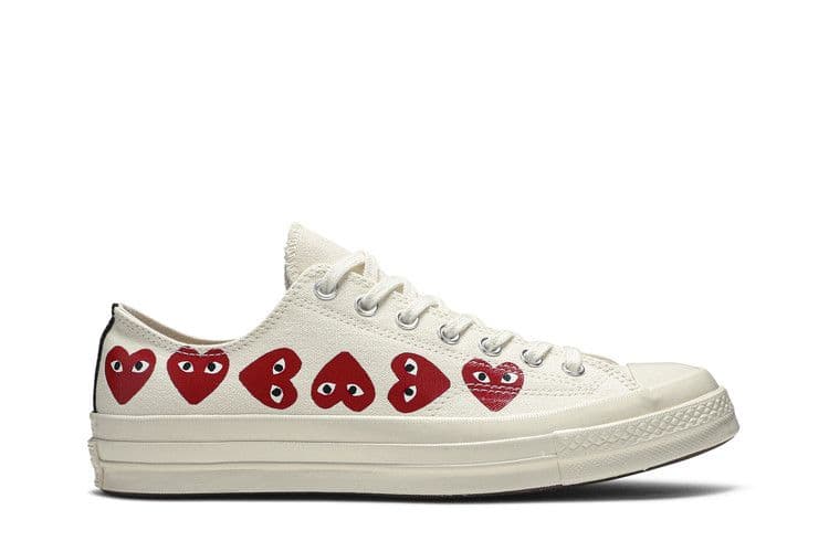 Converse Chuck Taylor All Star 70 Ox Comme des Garcons PLAY Multi-Heart White