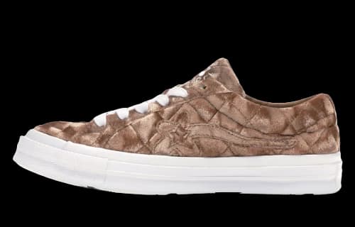 Converse One Star Ox Golf le Fleur TTC Quilted Velvet Brown Sugar