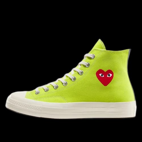 Converse Chuck Taylor All Star 70 Hi Comme des Garcons PLAY Bright Green
