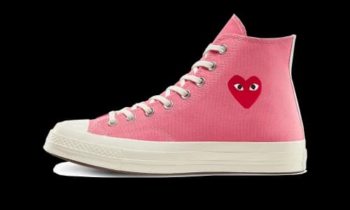 Converse Chuck Taylor All Star 70 Hi Comme des Garcons PLAY Bright Pink