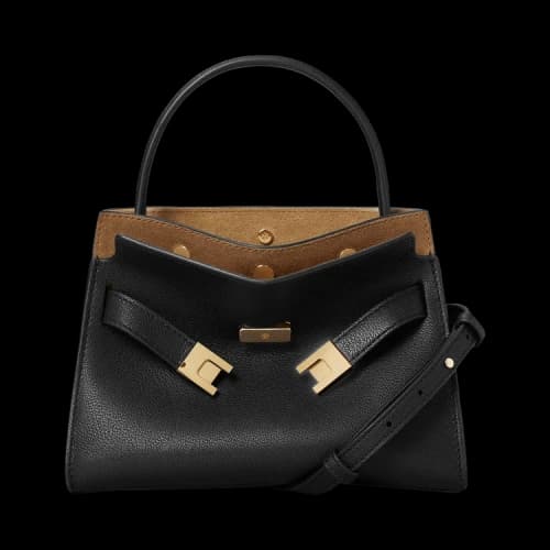 Tory Burch Lee Radziwill Petite Double Bag Black