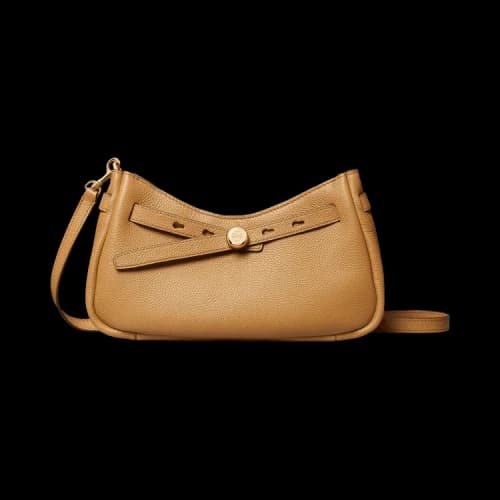 Tory Burch Romy Zip Top Crossbody Tiramisu