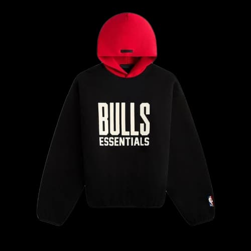Fear of God Essentials Bulls Hoodie Black/Red