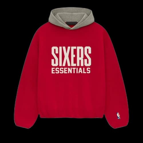 Fear of God Essentials Sixers Hoodie Red
