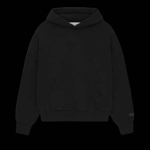 Fear of God Essentials Classic Fit Fleece Hoodie Black
